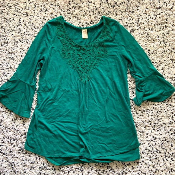 Green blouse - Picture 1 of 6